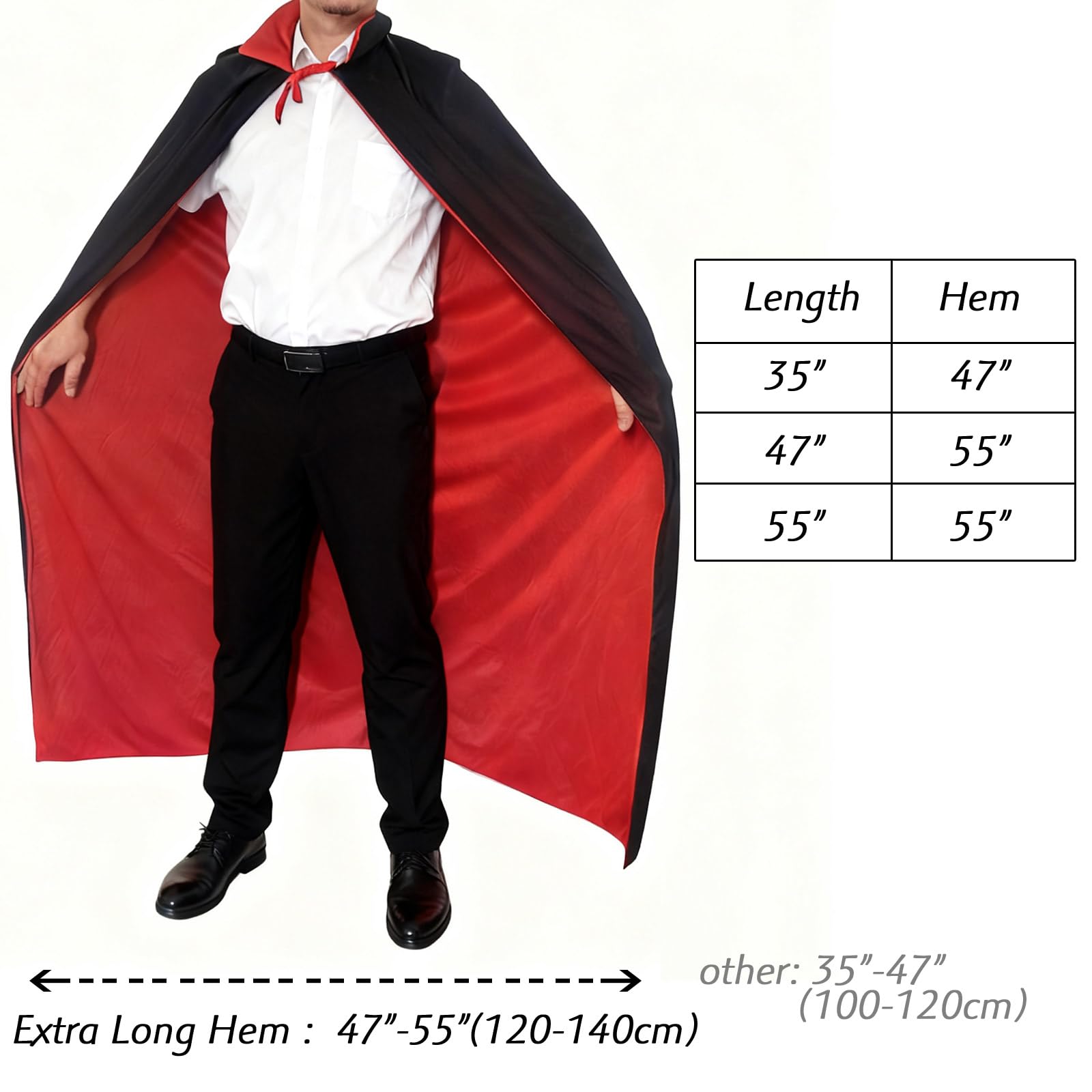 Amazon.com: Gardeningwill Custome Black Red Reversible Dress Goth